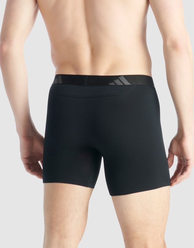 adidas Sportswear - 2 Pack Active Flex Cotton Ergonomic Boxer Brief Underwear