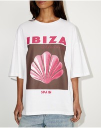 Dazie - Ibiza Oversized Graphic Tee