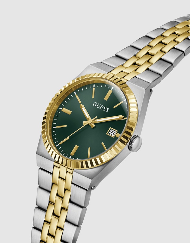 GUESS - GUESS Mens Two-Tone Analogue Watch