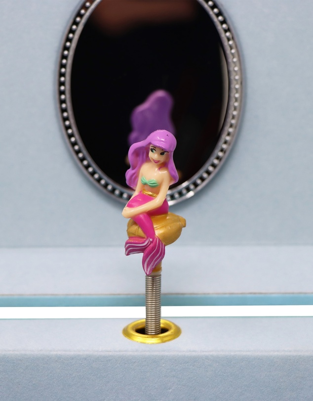 Pink Poppy - Shimmering Mermaid Medium Musical Jewellery Box