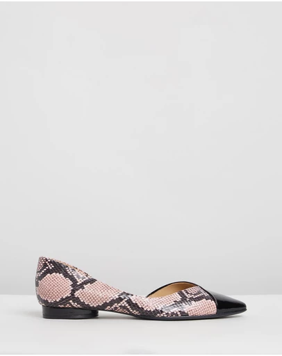 Naturalizer - Hayden Demi d'Orsay Flat - Rose Snake