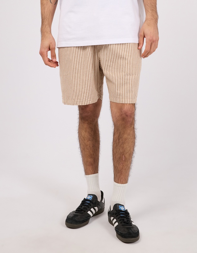 Silent Theory - Stripe Linen Shorts