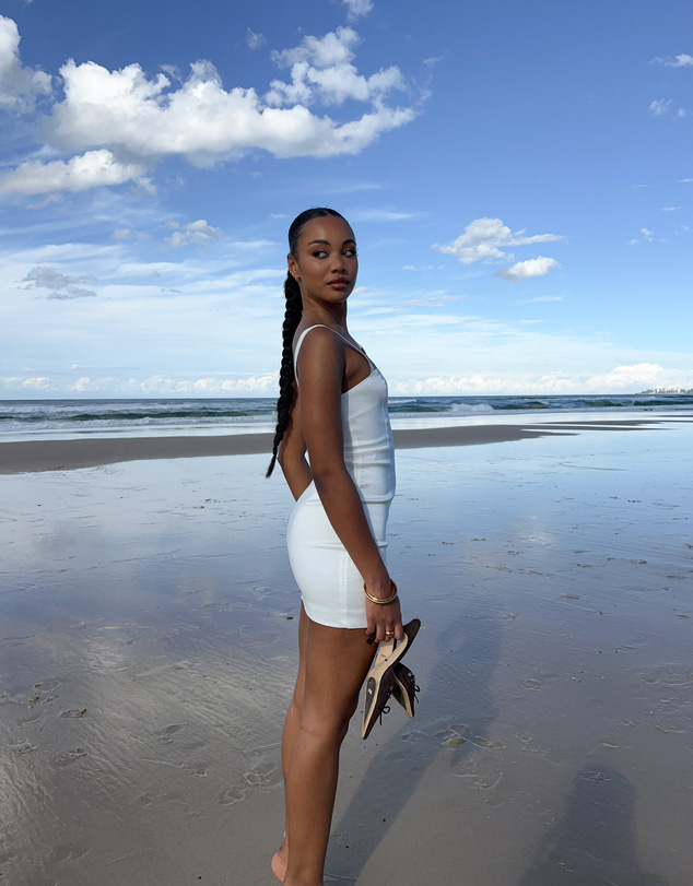 Beginning Boutique - Aeliana White Mini Dress