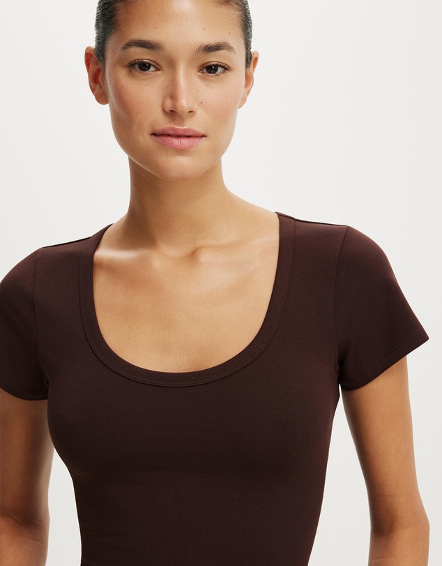 Cotton On - Everyday Smooth Scoop Neck Tee