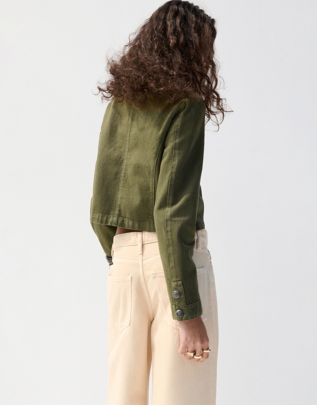 M.N.G - Fitted Jacket with Band Collar