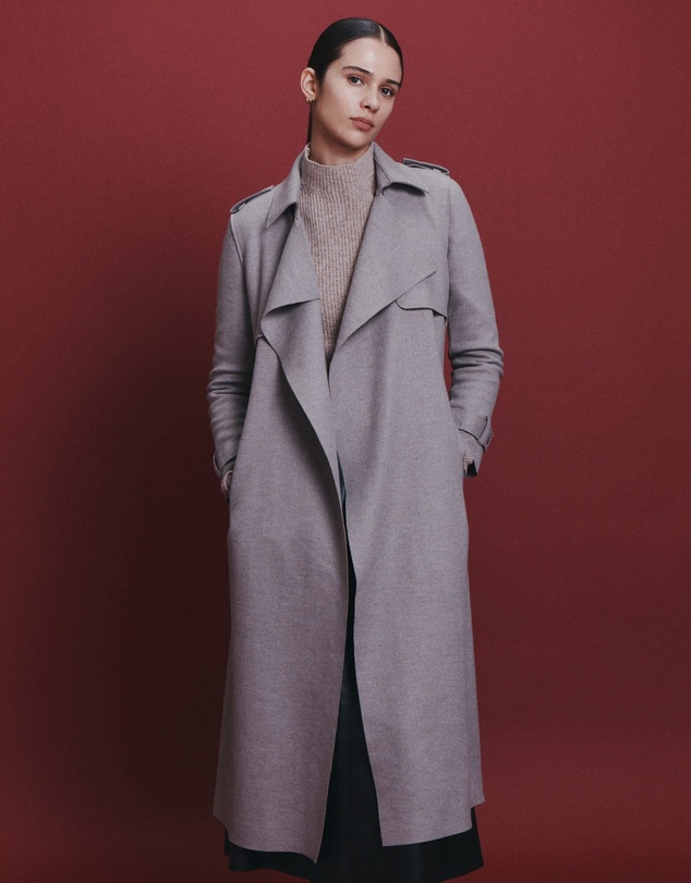 SABA - Karla Wool Longline Trench Coat