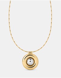 Luv Aj - Chrome Orb Pendant Necklace