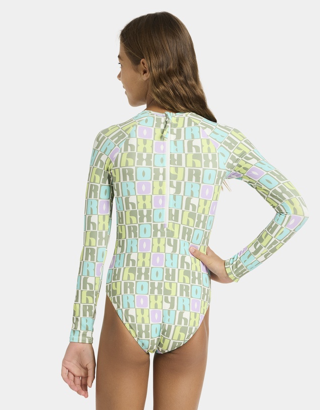 Roxy - Girls 4 to 16 Letter Up Rash Vest