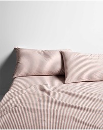 Aura Home - Ticking Stripe Sheet Set