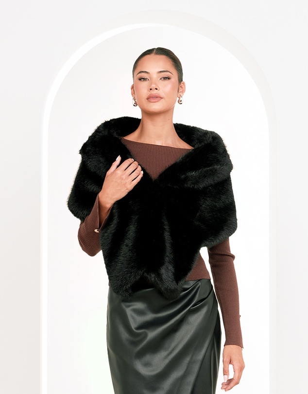 Pilgrim - Blakely Faux Fur Stole