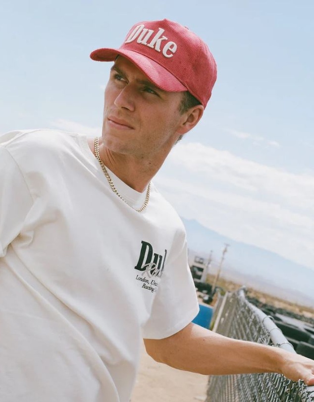 Duke + Dexter - DR3 Grey Pit Stop Vintage White T-Shirt