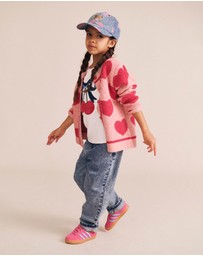 Huxbaby - Heart Tipped Cardigan - Babies-Kids