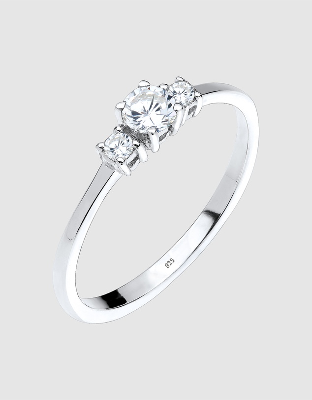 Elli Jewelry - Ring Zirconia 925 Sterling Silver