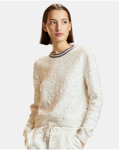 Cynthia Rowley - Sequin Crewneck Sweater