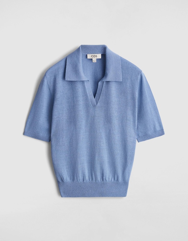 COS - Knitted Linen-Merino Polo Shirt