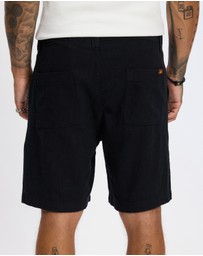 Rhythm - Worn Path Textured Linen Shorts