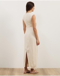 Atmos&Here - Sadie Linen Blend Midi Dress