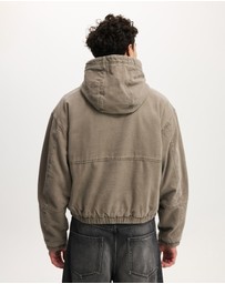 Cotton On - Cropped Hooded Bomber