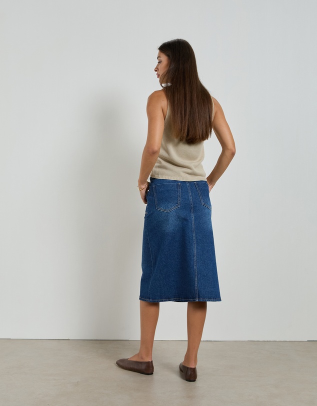 DRICOPER DENIM - Sage Denim Skirt