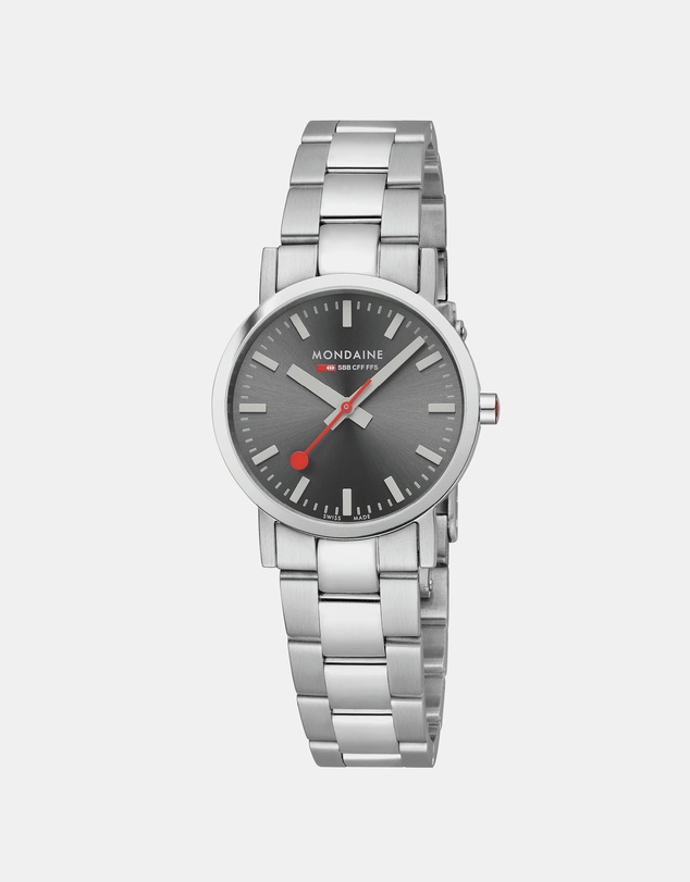 Mondaine - Mondaine Classic Silver Stainless Steel 30mm Watch
