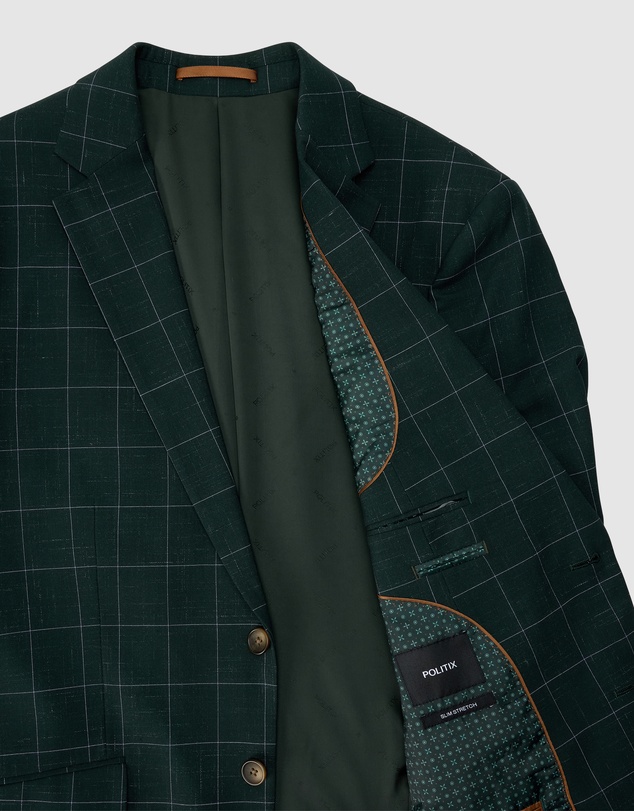 Politix - Sebastian Windowpane Check Tailored Jacket