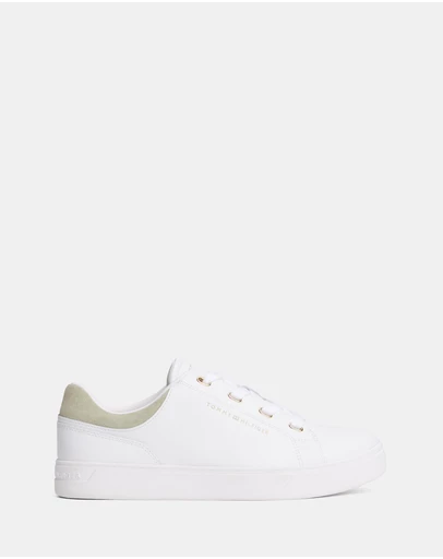 Tommy Hilfiger - Leather Cupsole Sneakers - Women's