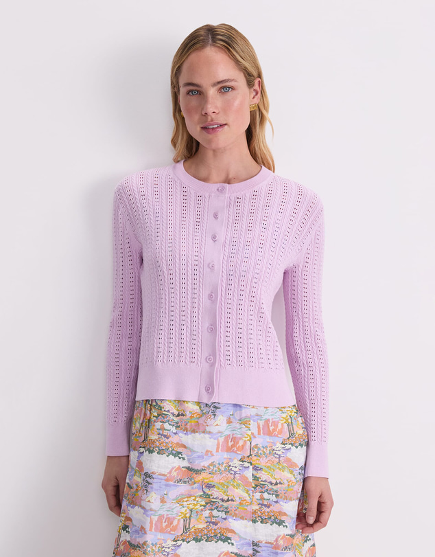 Sportscraft - Elka Cable Pointelle Cardigan