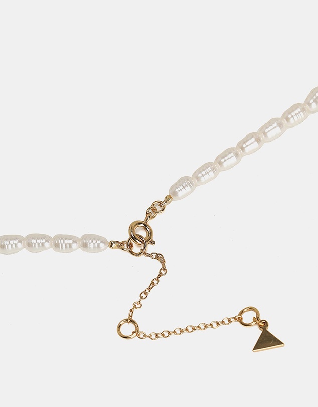 ALDO - Rachelle Gold Plated Heart Pearl Necklace