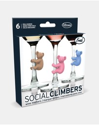 FRED - Social Climbers Koala Wine Markers Set of 6