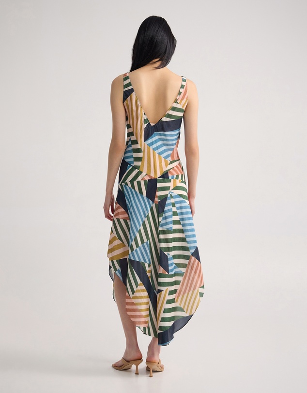 Oxford - Daisy Drop Waist Printed Dress