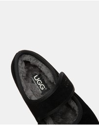 EVERAU - Australian Shepherd Ugg Millie Kids Cow Suede Upper Loafer Oxfords Flats