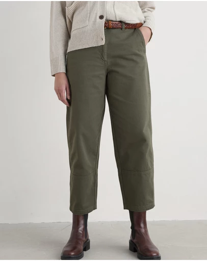 Seasalt - Seasalt Cornwall Green Painted Forms Trouser