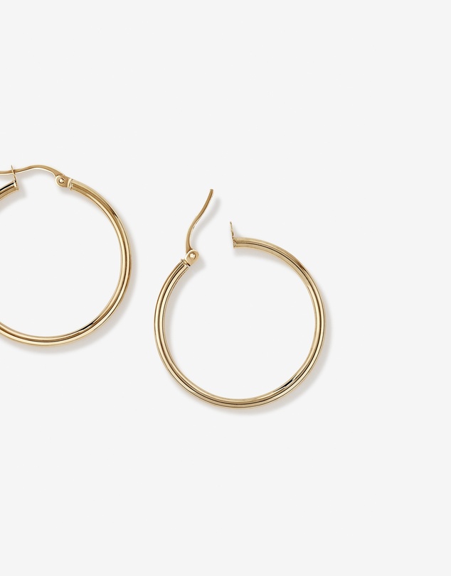 Michael Hill - 29mm Round Hoop Earrings in 10kt Yellow Gold