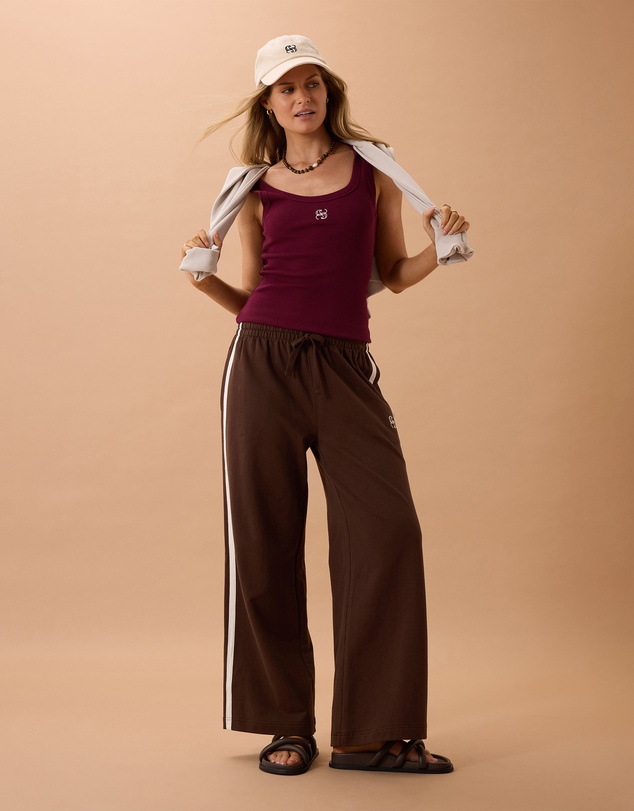 Ceres Life - Gigi Wide Leg Terry Trackpant