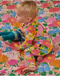 Kip&Co - Follow The Sun Yellow Organic LS Zip Romper - Babies