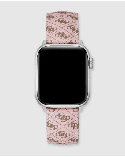 GUESS - Guess Apple Band - Pink Quattro Logo Textured 38-40mm