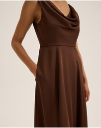 Review - Montague Cowl Neck Dress