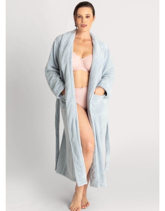 Ava & Audrey  - Ava & Audrey Betty Jacquard Fleece Robe