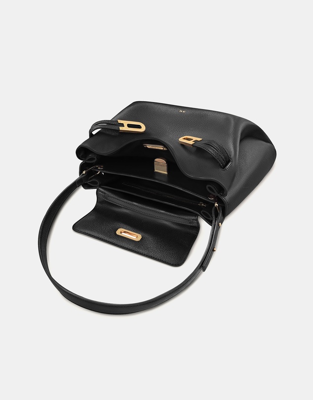 JW PEI - Rhea Pebbled Double Buckle Shoulder Bag