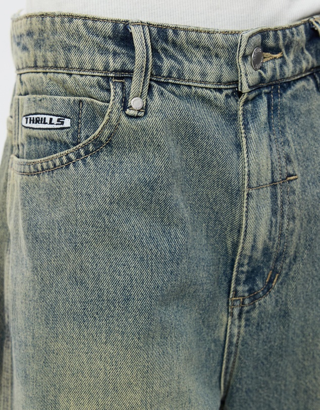 Thrills - Filtered Mid Slacker Relaxed Long Denim Short