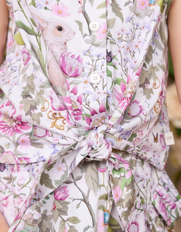 Fleur Harris - 'Heirloom Treasures' Elara Shirt in Gardenia