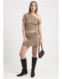 Alice In The Eve - Kerry Slinky Stripe Top