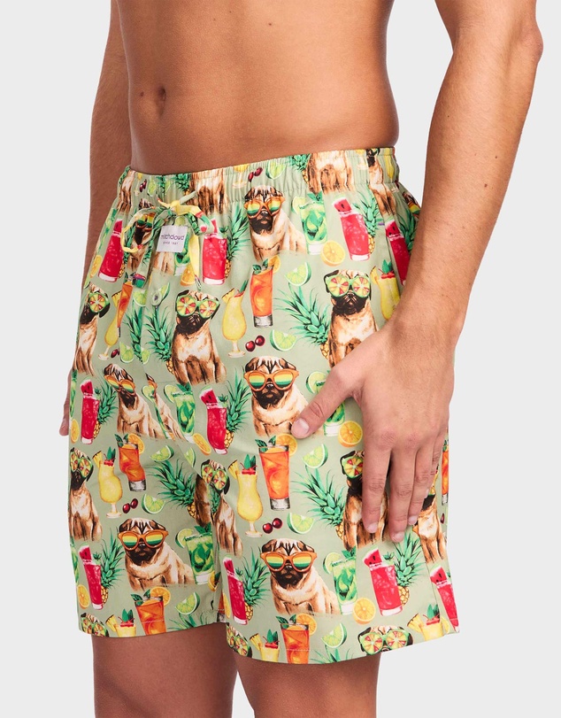 Mitch Dowd - Mitchdowd Party Pugs Cotton Sleep Shorts