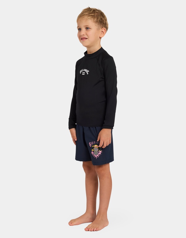 Billabong - Toddlers All Day Arch Regular Fit Short Sleeve Rashguard