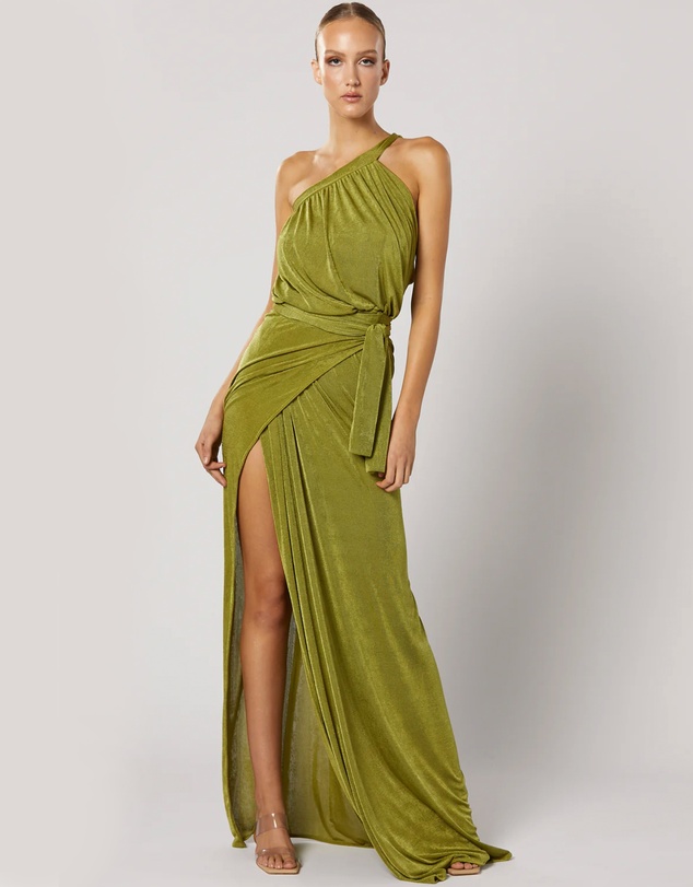 Winona - Xenia Wrap Maxi Dress Green
