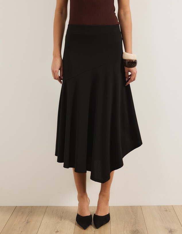 Atmos&Here - Aine Hankerchief Hem Midi Skirt
