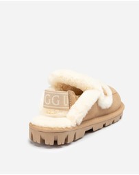 Ozwear Connection Uggs - Ugg Violet Shearling Slipper (Elastic Logo) (Detachable Feature)
