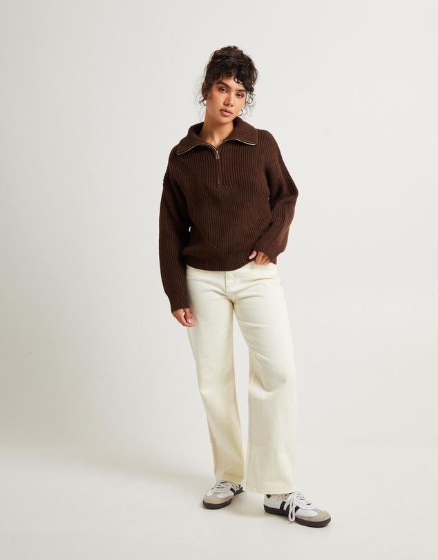 Subtitled - Ezra Half Zip Knit Pull Over