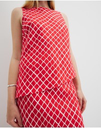 Country Road - Print Asymmetric Tank
