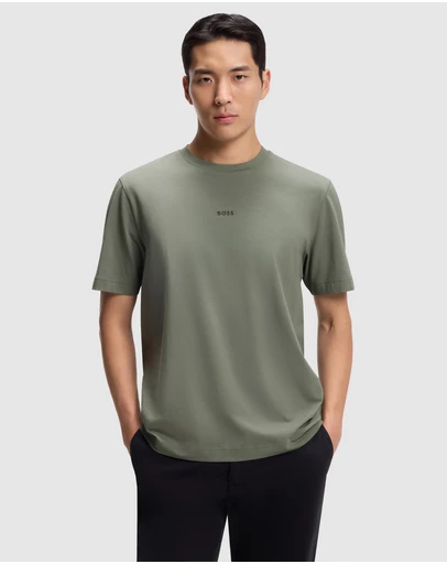 BOSS - Layered Logo Print Relaxed T-Shirt